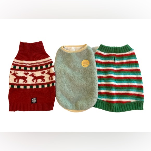 Dog 3 Dog Sweaters Small Breed Puppy Knit And Fleece Winter Clothing